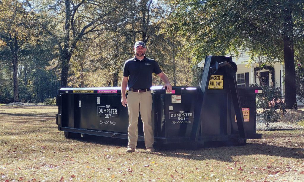 7.5 Yard Concrete Dumpster Rental